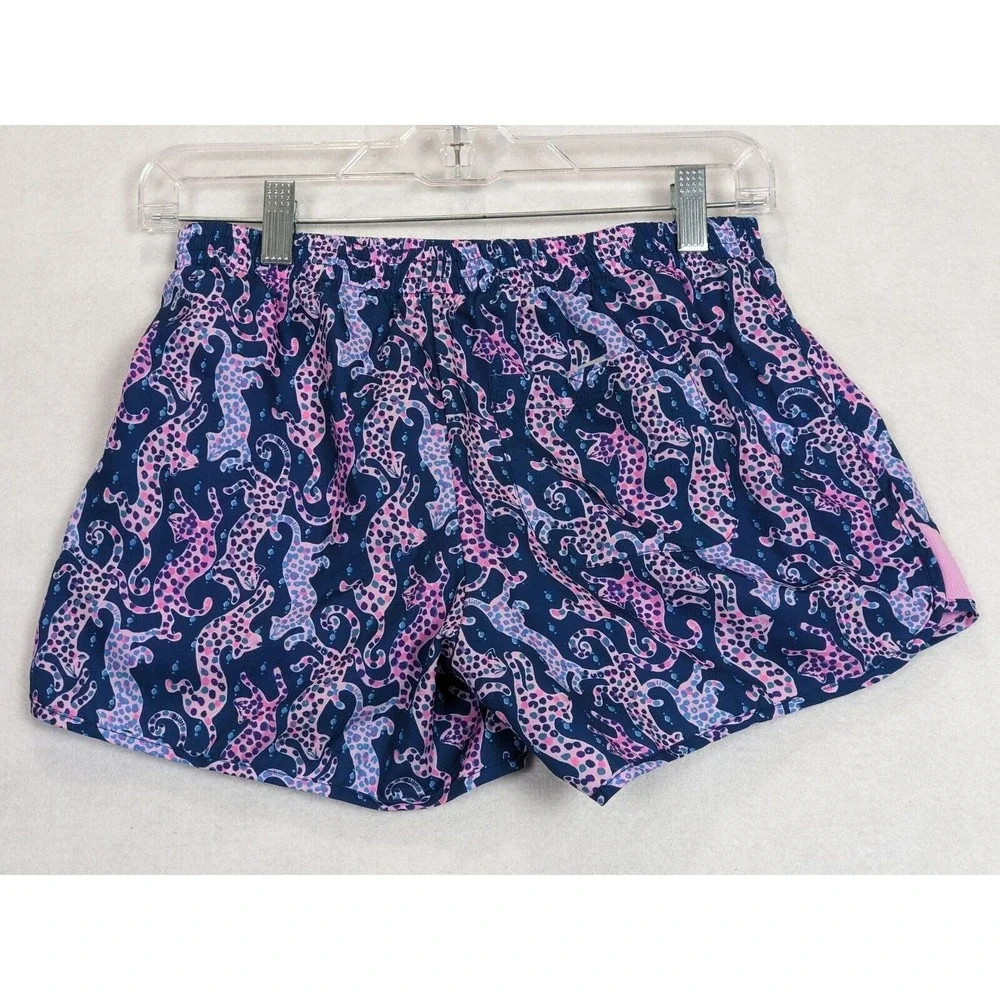 Lilly Pullitzer Luzletic Womens Shorts Athletic Size XS Polyester Pink‎ Blue
